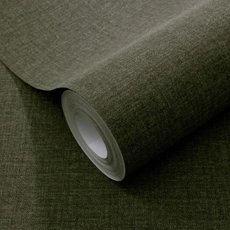 Icke-vävd tapet, uni tapet Secret Garden mörkgrön 