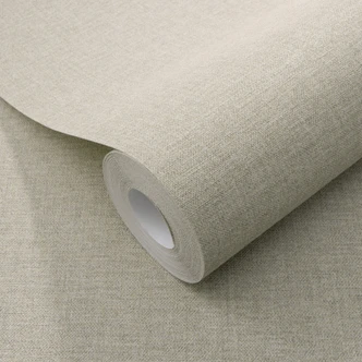 Vliestapete, Unitapete Secret Garden taupe 