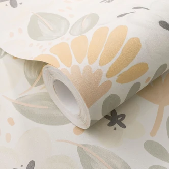 Vliestapete, Blumenmotivtapete La Terrasse gelb 