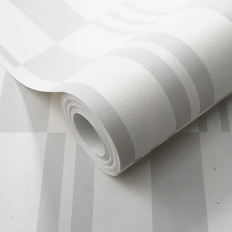 Icke-vävd tapet, grafisk tapet La Terrasse grå 