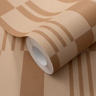 Vliestapete, Grafiktapete La Terrasse braun 