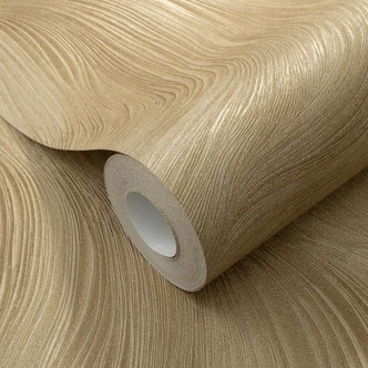 Guido Maria Kretschmer Grafiktapete Waves of Light Fashion for Walls 5 gold 