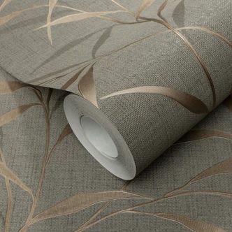 Guido Maria Kretschmer leaf motif wallpaper Yamato Fashion for Walls 5 brown 