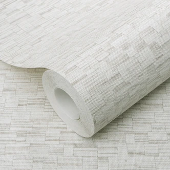 Non-woven tapet i greige med en fin vævet struktur, subtilt moderne og tidløst elegant Non-woven tapet i greige med en fin vævet struktur, subtilt moderne og tidløst elegant