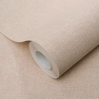 Ikke-vævet tapet plain rose beige med en fin hørstruktur, subtilt moderne og elegant Ikke-vævet tapet plain rose beige med en fin hørstruktur, subtilt moderne og elegant