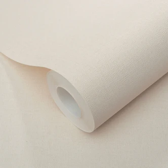 Ikke-vævet tapet almindelig creme med en fin linnedstruktur, subtilt moderne og tidløst elegant Ikke-vævet tapet almindelig creme med en fin linnedstruktur, subtilt moderne og tidløst elegant