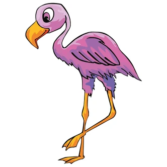 Wandtattoo Flamingo 