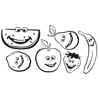Funny Fruits Wall sticker Funny Fruits Wall sticker
