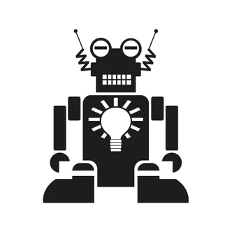 Muursticker Robot Aaron 