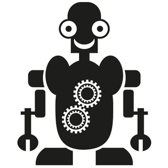 Muursticker Robot Maurice 