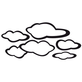 Cloud Set 3 Wall sticker 