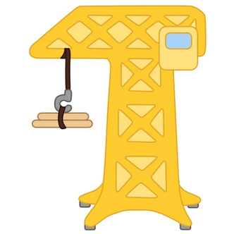 Sticker mural - Grue 