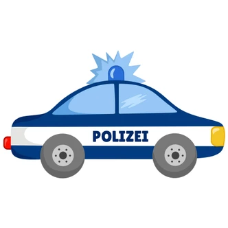 Adesivo murale - auto della polizia 02 
