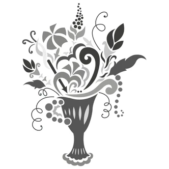 Wandtattoo Buket silver 