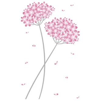 Adesivo murale - Ortensia 