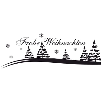 Adesivo murale - Frohe Weihnachten 