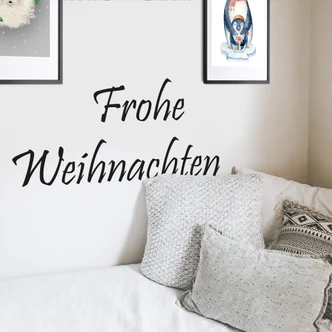 Adesivo murale - Frohe Weihnachten 