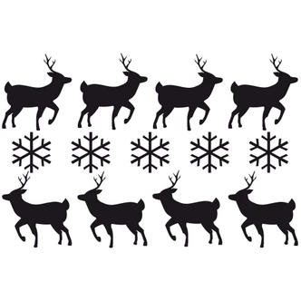 Muursticker Rendieren Set 