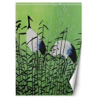 Fototapete, Reiher wie von Hand gemalt Fototapete, Reiher wie von Hand gemalt