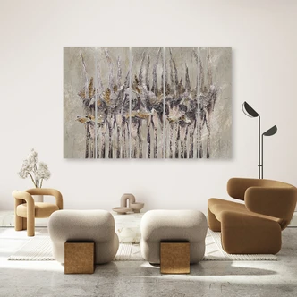 Leinwandbild 5 teilig, Pflanzen Blumen Simnitło 