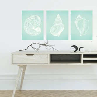 Wandbild Beach Collage 02 (3-teilig) 