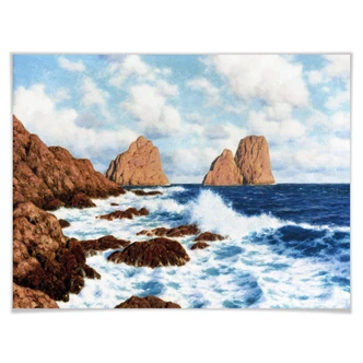 Poster Choultsé - Die Felsen bei Capri 