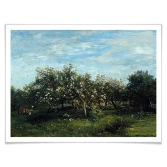 Poster Daubigny - Fleurs de pommier 
