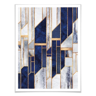 Poster Fredriksson - Blauer Winterhimmel 