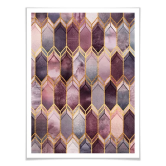 Frederiksson Plakat - Pink and Gold Glass 