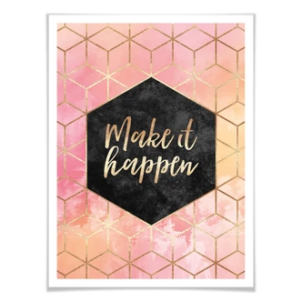 Poster Fredriksson - Make it Happen - Hexagone 