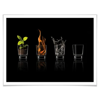 Poster Frutos Vargas - De Vier Elementen 