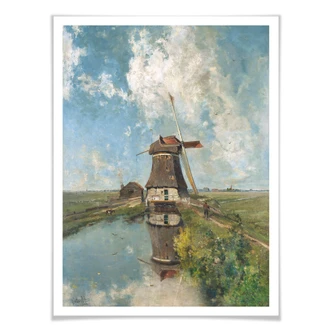 Poster Gabriël - Windmolen in de polder 