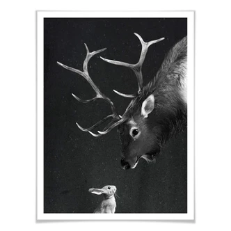 Poster Graves - Deer and Rabbit 
