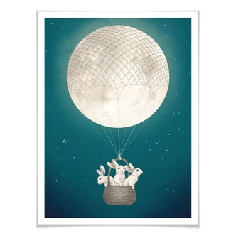 Póster Graves - Moonbunnies 