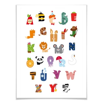 Poster Kinder Alphabet 