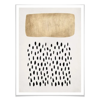 Poster Kubistika - Golden Clouds 