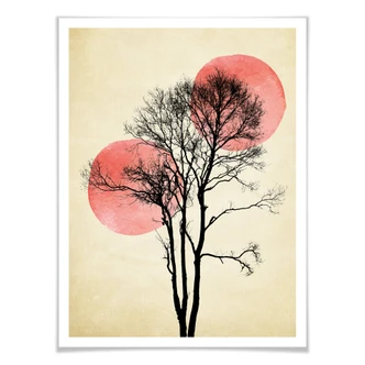 Poster Kubistika - Sole e luna Poster Kubistika - Sole e luna