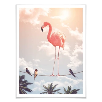 Poster Loose - Flamingo and Friends 
