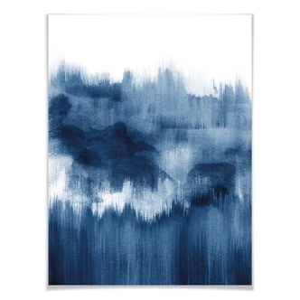 Plakat Nouveauprints - Akwarela pociągnięcia pędzlem (niebieski) 