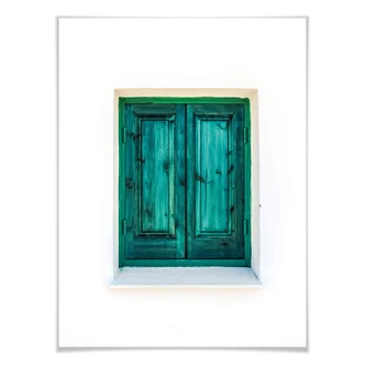 Poster Turquoise Window Poster Turquoise Window