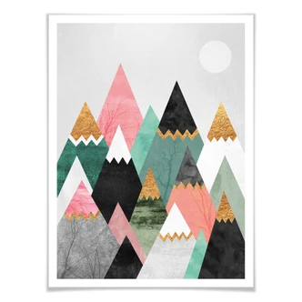 Frederiksson Plakat - Colourful Mountains 