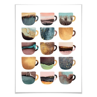 Frederiksson Plakat - Pretty Cups of Coffee 