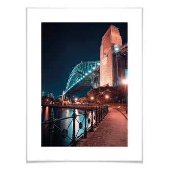 Poster Sydney de nuit - Le pont 