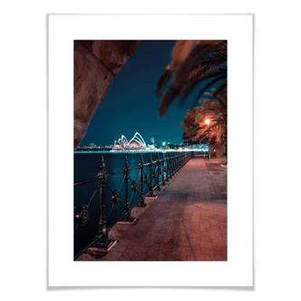 Poster Sydney de nuit - la rive 