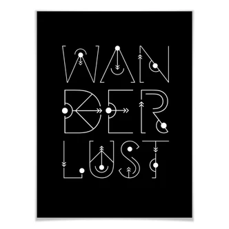 Poster - Wanderlust Pijlen Poster - Wanderlust Pijlen