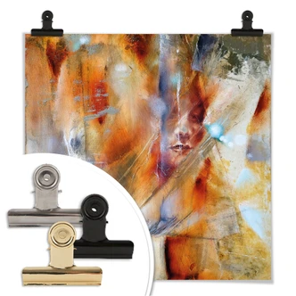 Póster - Schmucker - Cora con plumas 