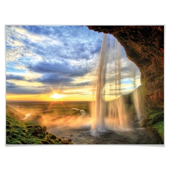 Poster Seljalandsfoss waterfall 