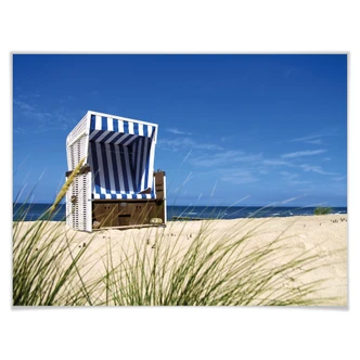 Poster Strandkorb 
