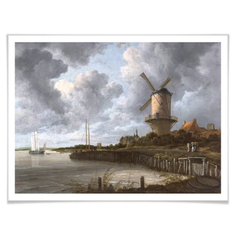 Plakat - van Ruisdael - Wijk vindmølle nær Duurstede 