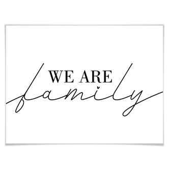 Poster We are family 